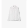 Camicia slim fit in popeline di cotone