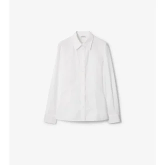 Camicia slim fit in popeline di cotone