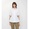 Camicia slim fit in popeline di cotone