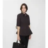 Camicia slim fit in popeline di cotone