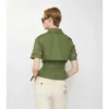 Camicia trench corta in popeline di cotone