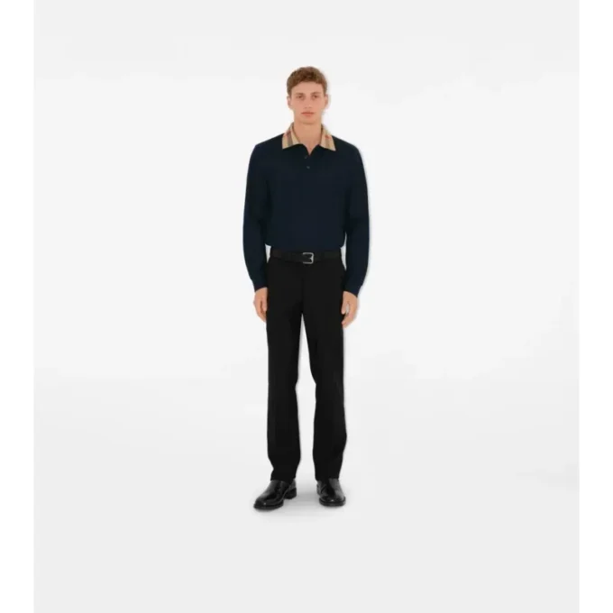Camicie in cotone a maniche lunghe con colletto a quadri