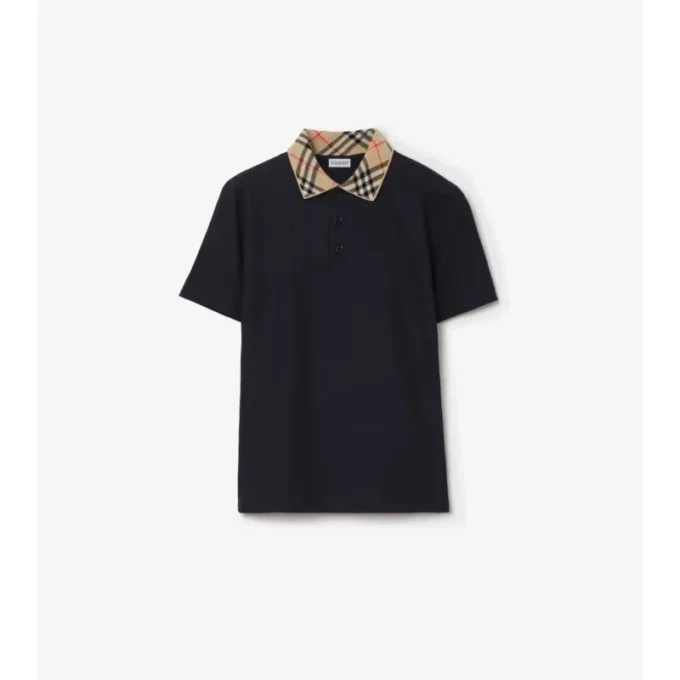 Camicie in cotone con colletto a quadri
