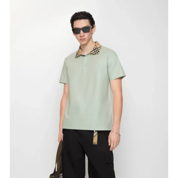 Camicie in cotone con colletto a quadri