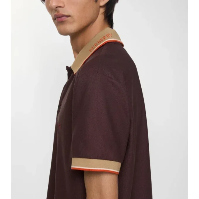 Camicie in cotone con logo sul colletto
