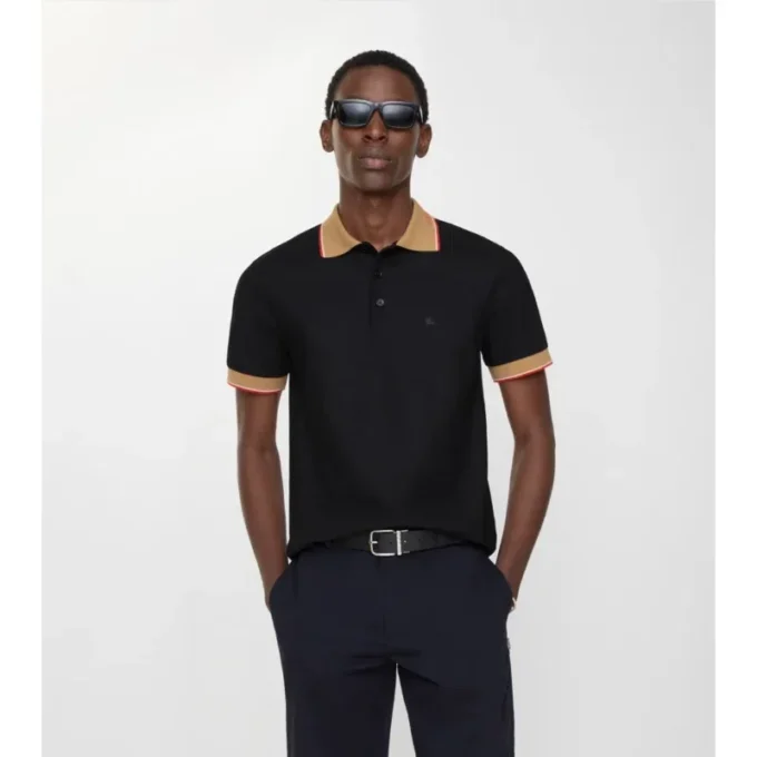 Camicie in cotone con logo sul colletto