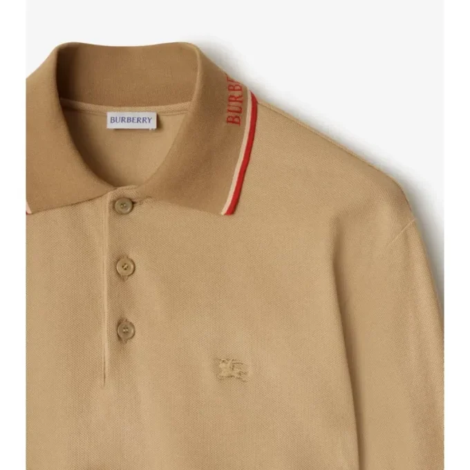 Camicie in cotone con logo sul colletto