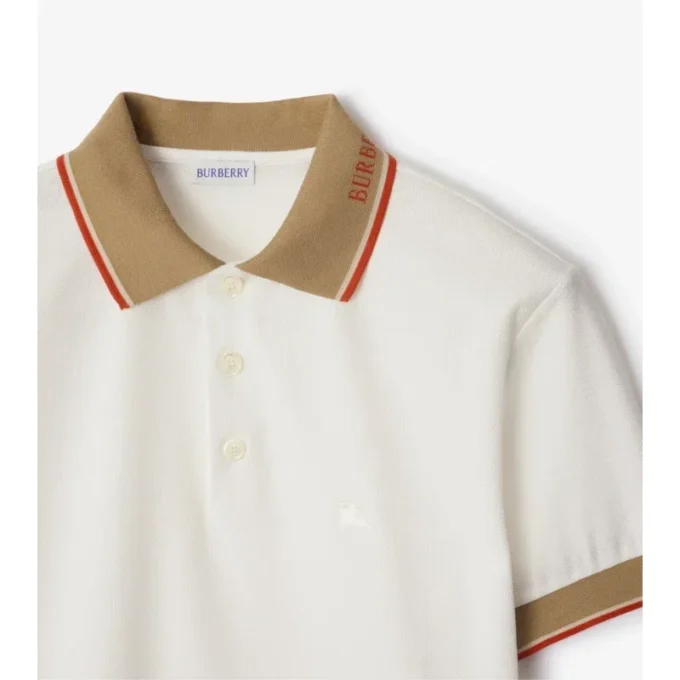 Camicie in cotone con logo sul colletto