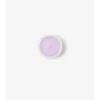 Candela piccola con fiori di rosa e violetta