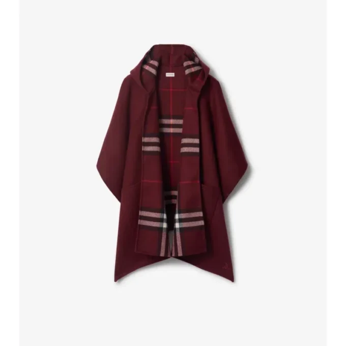 Cappa con cappuccio in cashmere