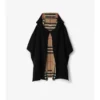 Cappa con cappuccio in cashmere