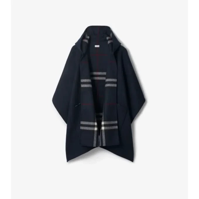 Cappa con cappuccio in cashmere