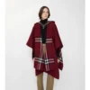 Cappa con cappuccio in cashmere