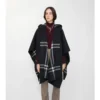 Cappa con cappuccio in cashmere