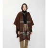 Cappa con cappuccio in cashmere