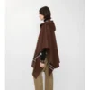 Cappa con cappuccio in cashmere