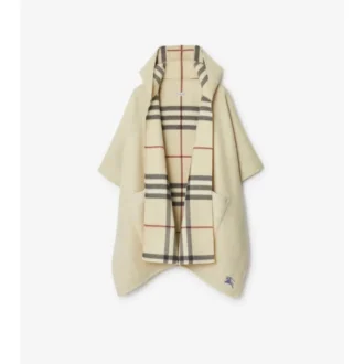 Cappa con cappuccio in cashmere EKD