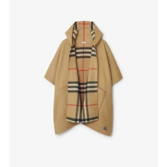 Cappa con cappuccio in cashmere EKD