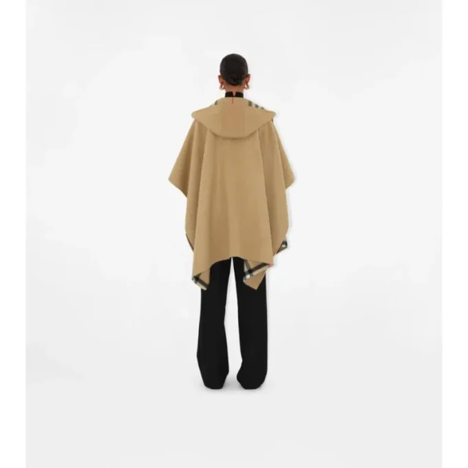 Cappa con cappuccio in cashmere EKD