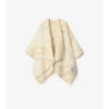 Cappa in misto lana e cashmere a quadri