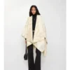 Cappa in misto lana e cashmere a quadri
