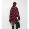 Cappa in misto lana e cashmere a quadri