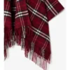 Cappa in misto lana e cashmere a quadri