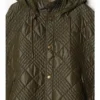 Cappa in misto nylon con micro-punto a quadri