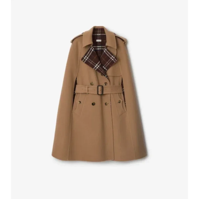 Cappa trench in lana Belmont