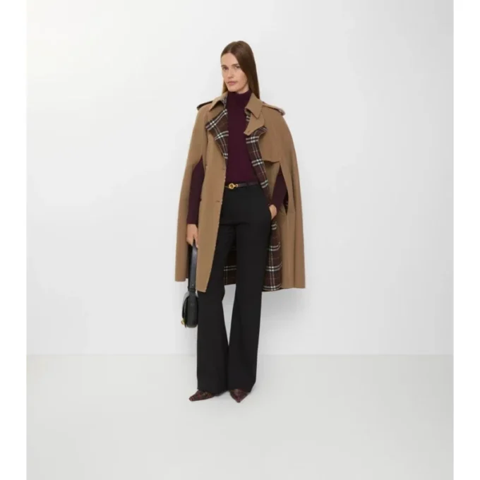 Cappa trench in lana Belmont
