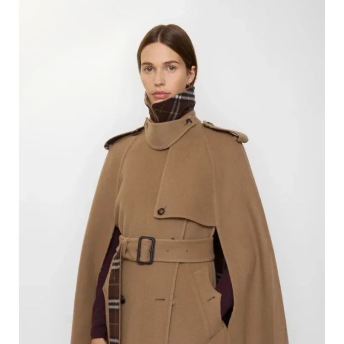 Cappa trench in lana Belmont