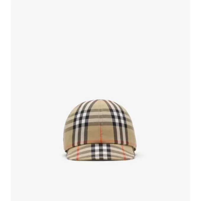 Cappellino da baseball in cotone a quadri