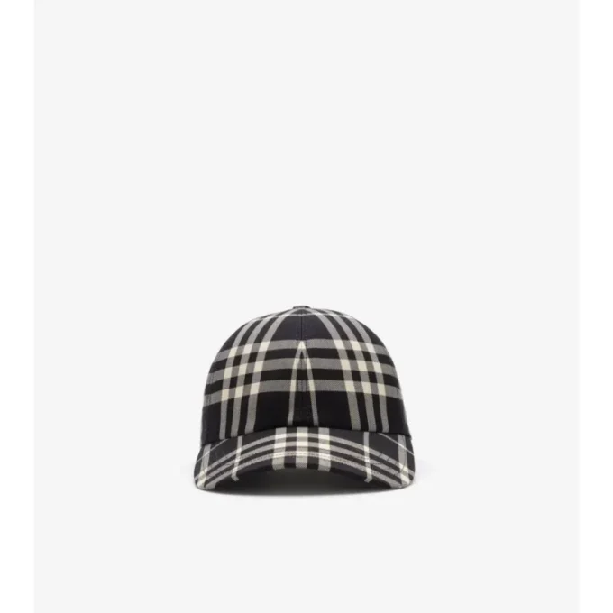 Cappellino da baseball in cotone a quadri