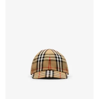 Cappellino da baseball in cotone a quadri