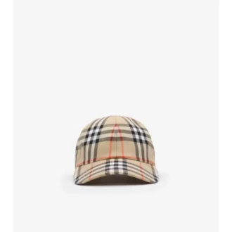 Cappellino da baseball in cotone a quadri
