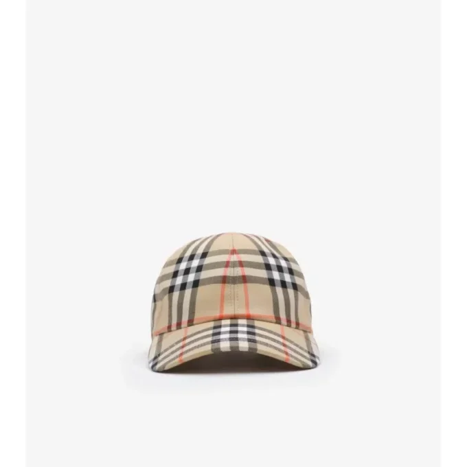 Cappellino da baseball in cotone a quadri