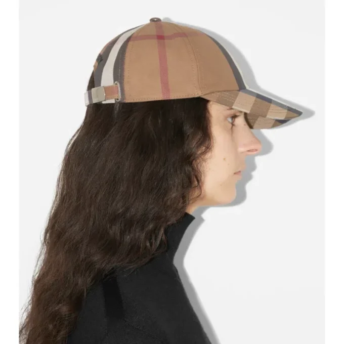 Cappellino da baseball in cotone a quadri
