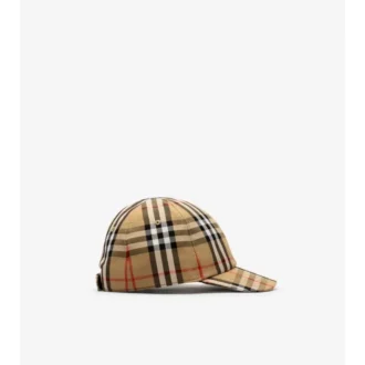 Cappellino da baseball in cotone a quadri