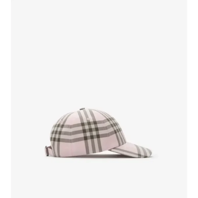 Cappellino da baseball in cotone a quadri