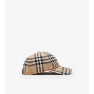 Cappellino da baseball in cotone a quadri