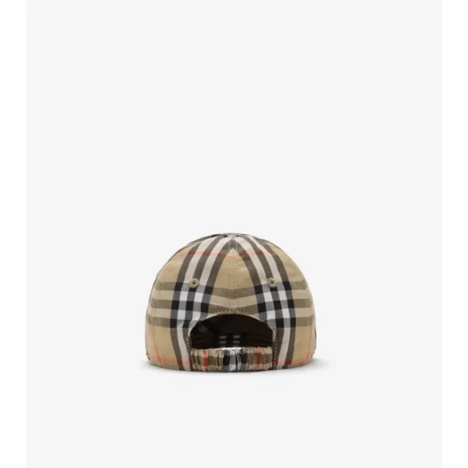 Cappellino da baseball in cotone a quadri