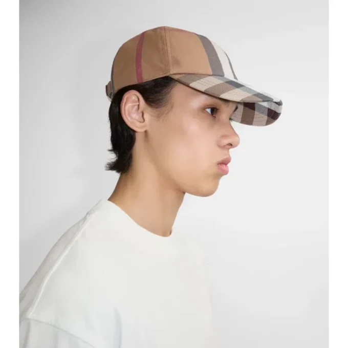 Cappellino da baseball in cotone a quadri