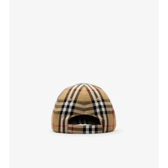 Cappellino da baseball in cotone a quadri