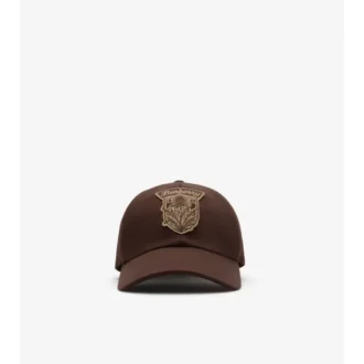 Cappellino da baseball in Gabardine con scudo al cardo