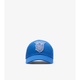 Cappellino da baseball in Gabardine con scudo al cardo