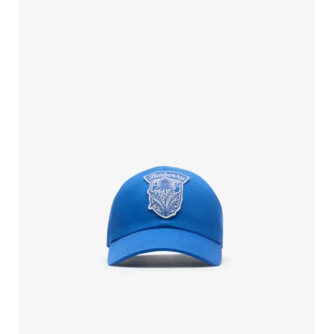 Cappellino da baseball in Gabardine con scudo al cardo