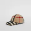 Cappellino da baseball in lana a quadri esagerati
