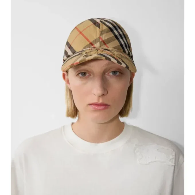 Cappellino da baseball in twill a quadri EKD