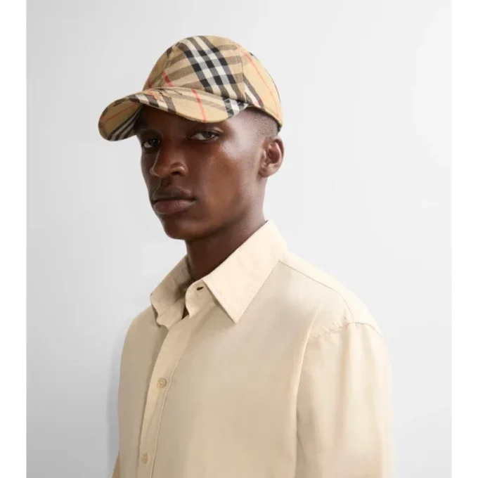 Cappellino da baseball in twill a quadri EKD