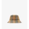 Cappello a secchiello in cotone a quadri